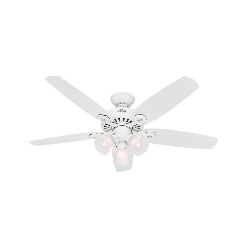 Hunter Builder Plus 52 in. Snow White LED Indoor Ceiling Fan