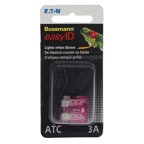 Bussmann EasyID 3 amps Illuminating Fuse 2 pk