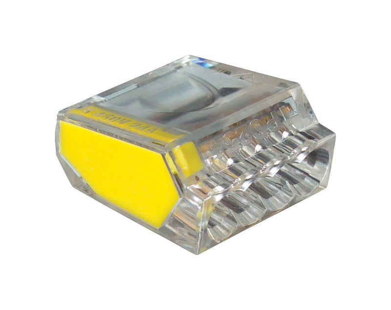 Conector de alambre de cobre PushGard de Gardner Bender, calibre 22-12, amarillo, paquete de 10