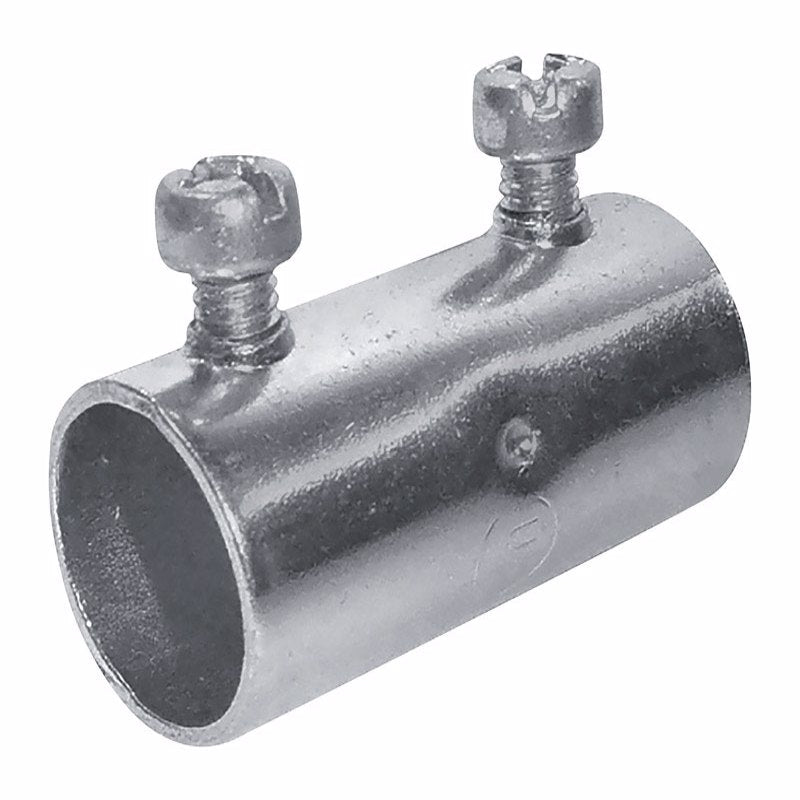 Acoplamiento de tornillo de fijación de acero galvanizado Sigma Engineered Solutions ProConnex de 3/4 pulg. D para EMT, 1 ud. (Paquete de 25)