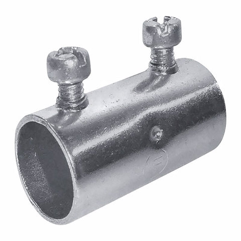 Sigma Engineered Solutions ProConnex 1/2 in. D Zinc-Plated Steel Set Screw Coupling For EMT 1 pk (Pack of 25)