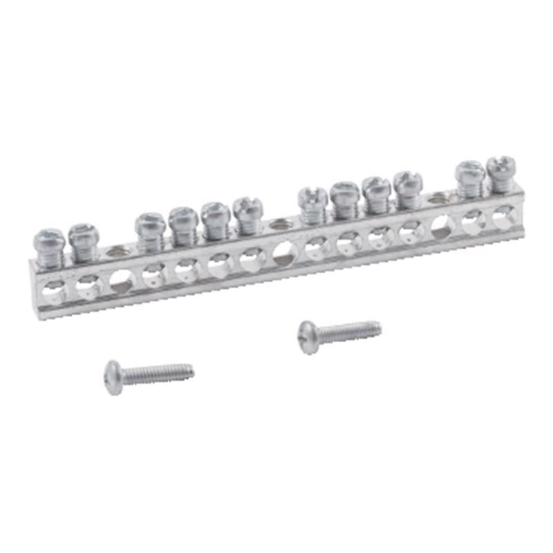 Kit de barra de tierra Square D de 50 amperios, 120/240 V, 4 espacios, 12 circuitos, montaje combinado