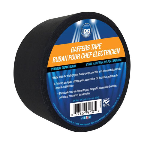 IPG 2.83 in. W X 54.7  L Black Gaffer's Tape