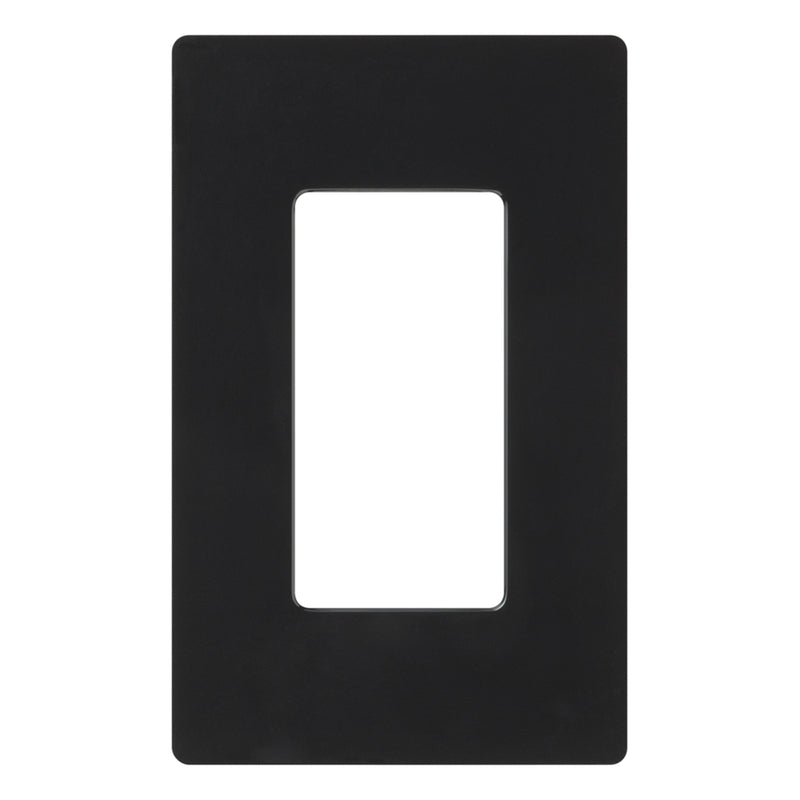 Lutron Claro Black 1 gang Plastic Decorator Wall Plate 1 pk (Pack of 12)