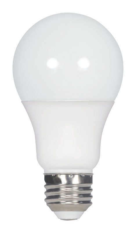 Satco A19 E26 (Medium) LED Bulb Warm White 60 Watt Equivalence 1 pk (Pack of 6)