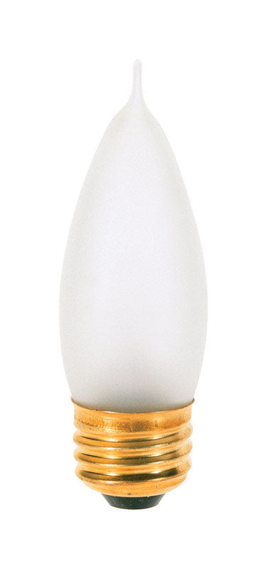 Satco 25 W CA10 Decorative Incandescent Bulb E26 (Medium) Soft White 2 pk (Pack of 10)