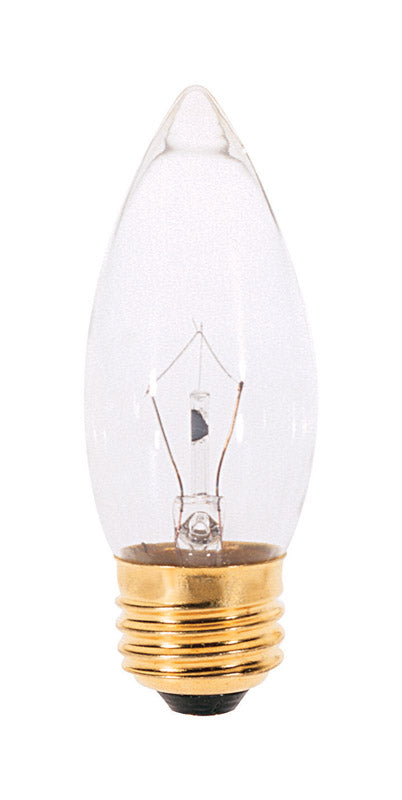 Satco 25 W B11 Decorative Incandescent Bulb E26 (Medium) Soft White 2 pk (Pack of 10)