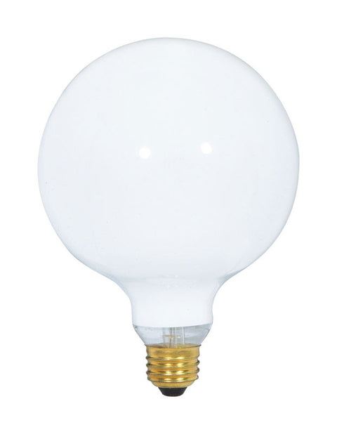 Satco 60 W G40 Globe Incandescent Bulb E26 (Medium) Soft White 1 pk (Pack of 6)