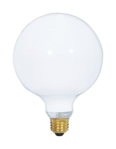 Satco 100 W G40 Globe Incandescent Bulb E26 (Medium) Soft White 1 pk (Pack of 6)
