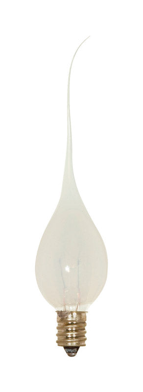 Satco 5 W C7 Decorative Incandescent Bulb E12 (Candelabra) Warm White 2 pk (Pack of 12)