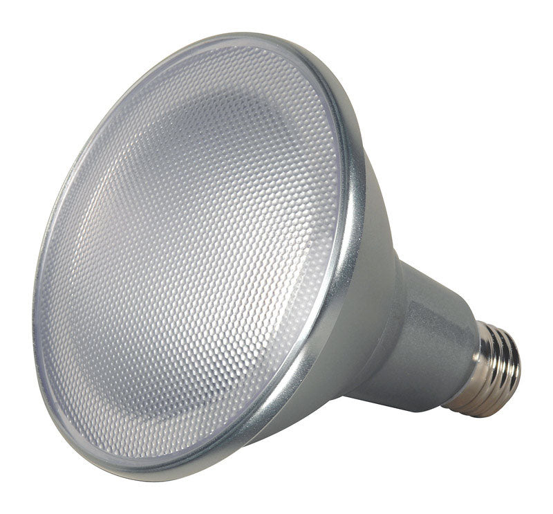 Bombilla LED Satco PAR38 E26 (mediana) de luz blanca neutra, equivalente a 90 vatios, paquete de 1