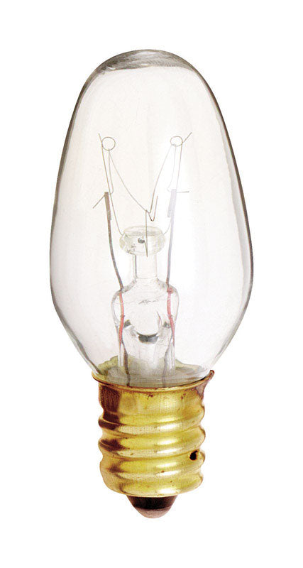 Satco 4 W C7 Nightlight Incandescent Bulb E12 (Candelabra) Soft White 4 pk (Pack of 12)