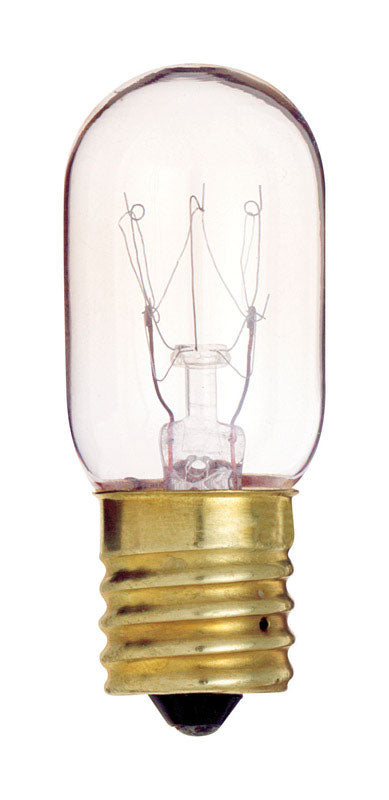 Satco 15 W T7 Specialty Incandescent Bulb E17 (Intermediate) Soft White 1 pk (Pack of 12)