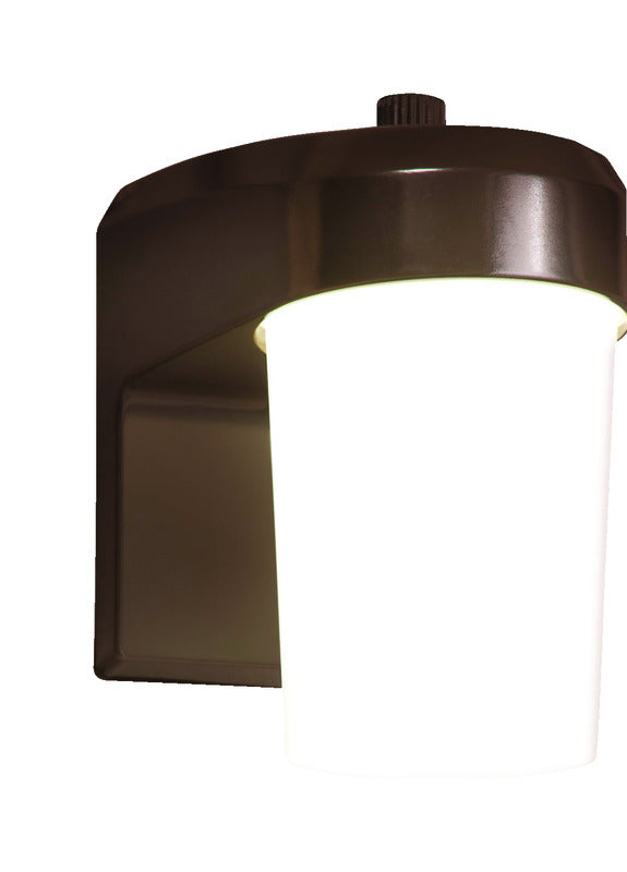 Lámpara LED tipo frasco Jelly Jar Halo Bronze Dusk to Dawn con fotocélula (Paquete de 2)