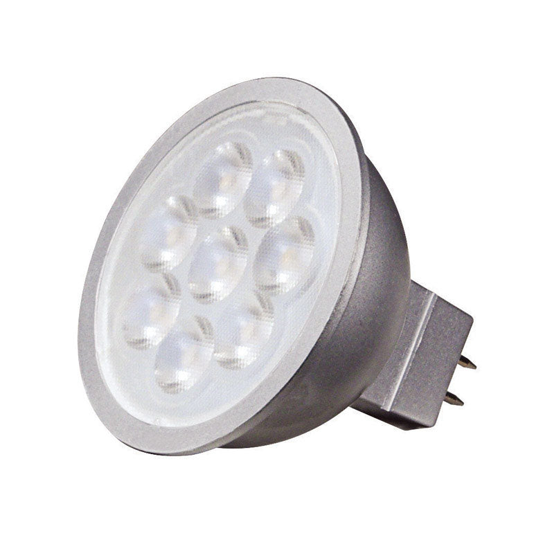 Bombilla LED Satco MR16 GU5.3 blanco cálido equivalente a 50 vatios, paquete de 1