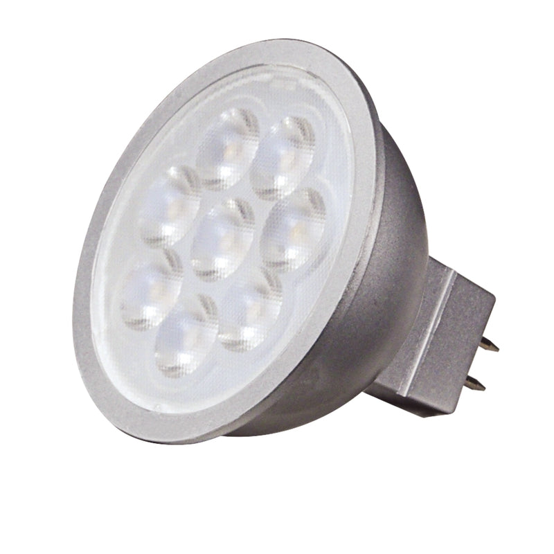 Satco MR16 GU5.3 LED Bulb Warm White 50 Watt Equivalence 1 pk (Pack of 12)