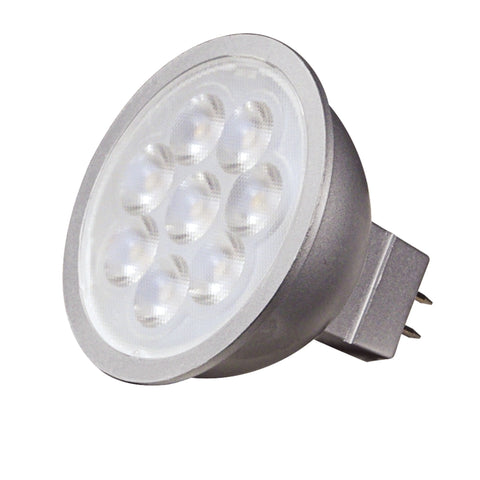Satco MR16 GU5.3 LED Bulb Warm White 50 Watt Equivalence 1 pk (Pack of 12)
