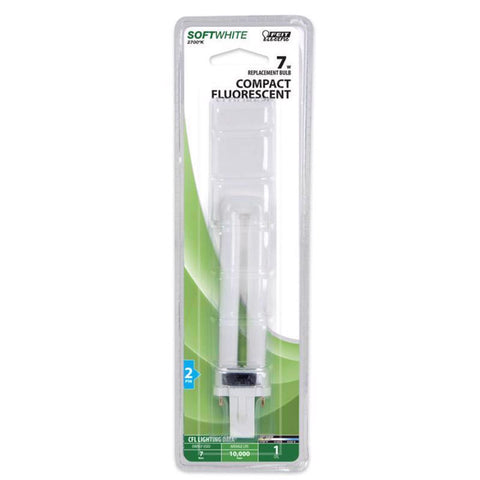 Feit Legacy Bulbs 7 W PL 1.3 in. D X 5.4 in. L CFL Bulb Soft White Compact 2700 K 1 pk (Pack of 6)