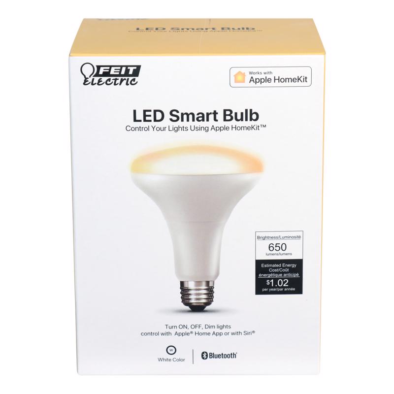 Feit Smart Home BR30 E26 (Mediano) Foco LED Inteligente Blanco Equivalencia 65 Watts 1 pza.