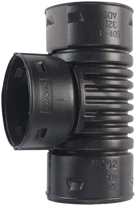 Advanced Drainage Systems 3 in. Snap X 3 in. D Snap Polyethylene 8 in. Tee 1 pk
