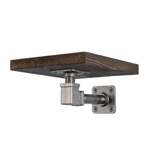 8 in. W X 8 in. D Black Wood Boulder Shelf Kit 1 pk
