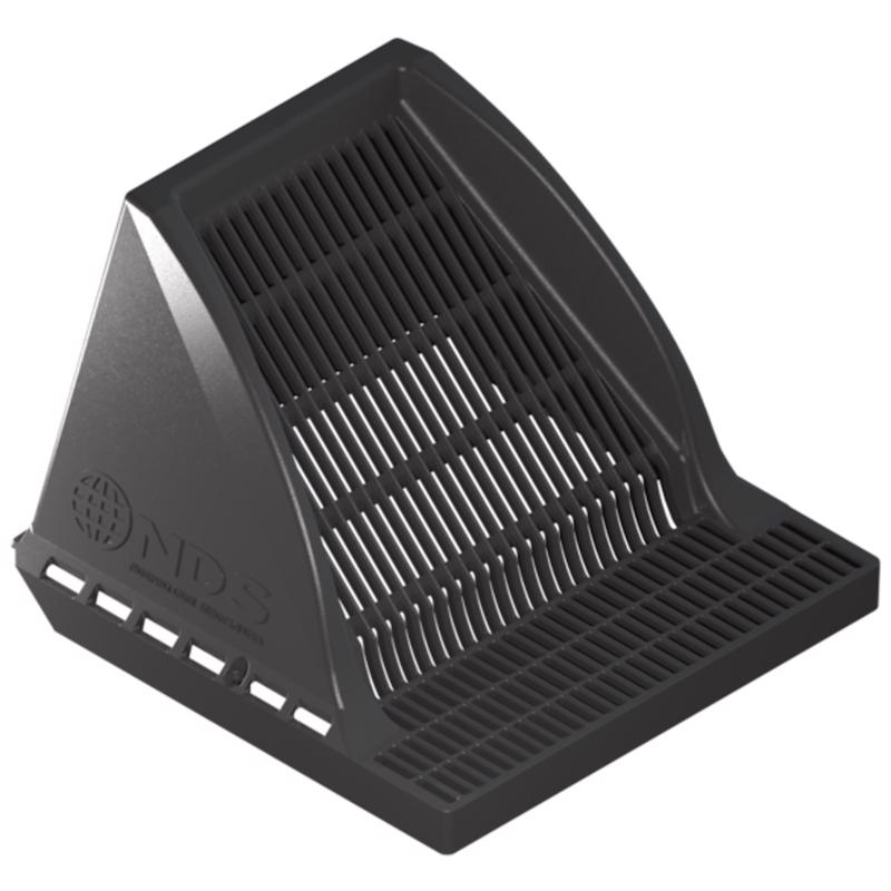 NDS Downspout Defender 12 in. Black Square Polyethylene Drain Grate (Pack of 4)