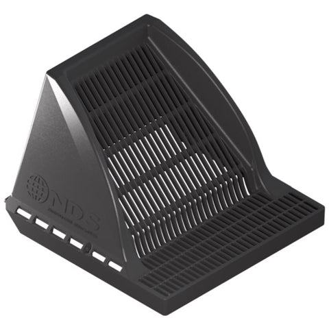 NDS Downspout Defender 12 in. Black Square Polyethylene Drain Grate (Pack of 4)