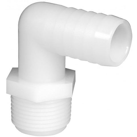 Green Leaf 1 in. MPT each X 1/2 in. D Barb Nylon Elbow 1 pk (Pack of 5)