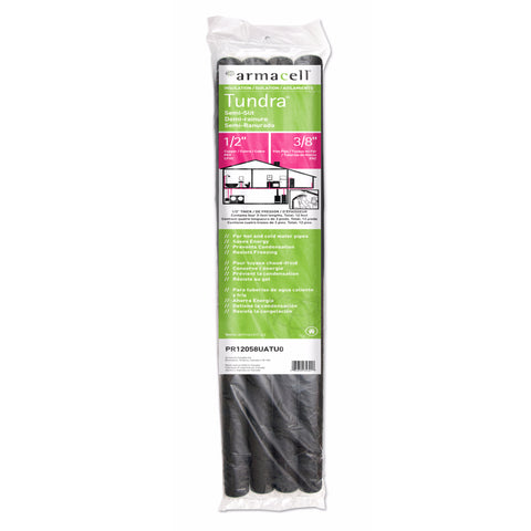 Armacell Tundra 1/2 in. X 3 ft. L Polyethylene Foam Pipe Insulation (Pack of 18)