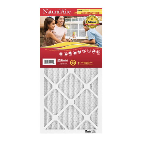 NaturalAire 12 in. W X 24 in. H X 1 in. Synthetic 10 MERV Pleated Microparticle Air Filter 1 pk (Pack of 6)