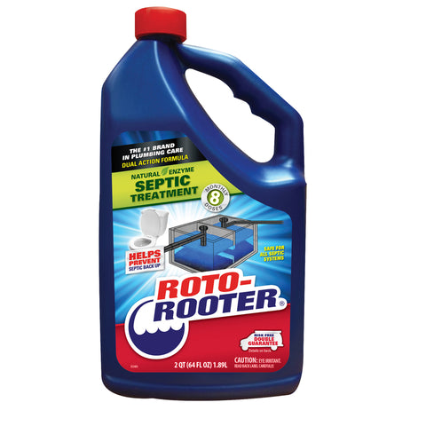 Roto-Rooter Liquid Septic System Treatment 64 oz (Pack of 4)