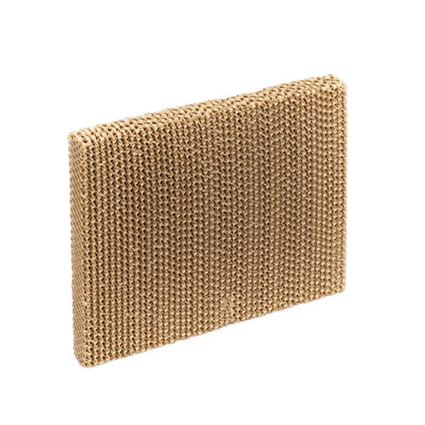 Juego de cojines de medios Hessaire de lona color canela, 17 pulg. de alto x 19 pulg. de ancho