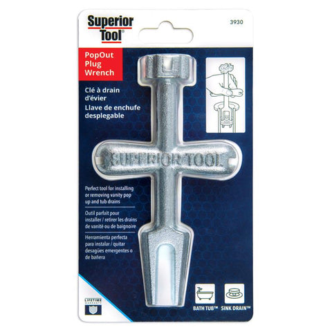 Superior Tool Plug Wrench Silver 1 pc