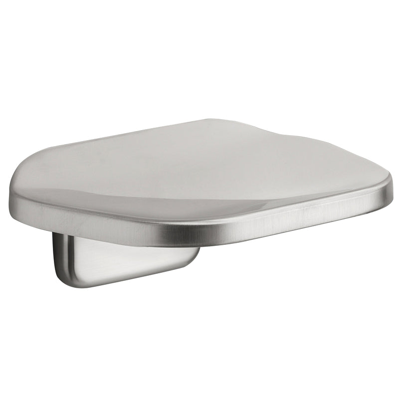 Colección Oakbrook Jabonera de Zinc Fundido Plateado con Acabado de Níquel Cepillado