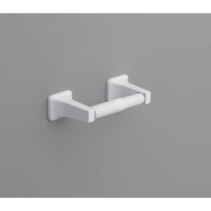 Oakbrook Collection Satin White Toilet Paper Holder