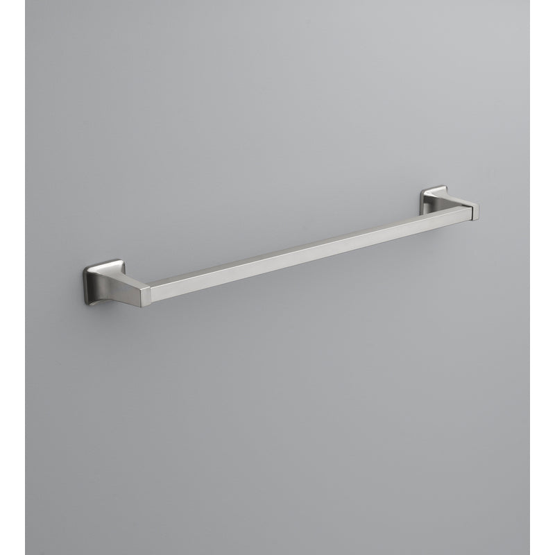 Oakbrook Collection Brushed Nickel Towel Bar 24 in. L Die Cast Zinc