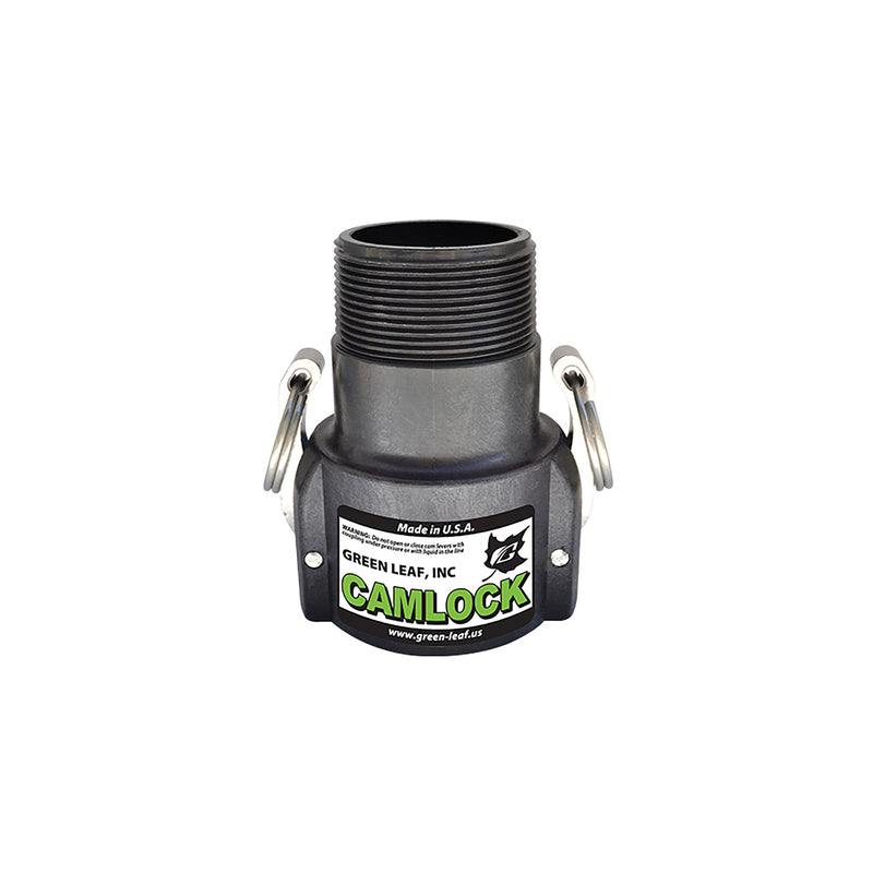Green Leaf Camlock 2 in. Female X 2 in. D MNPT Polypropylene Coupler 1 pk