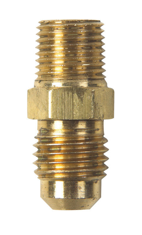 JMF Company 1/4 in. Flare X 1/8 in. D Male Brass Connector (Pack of 2)