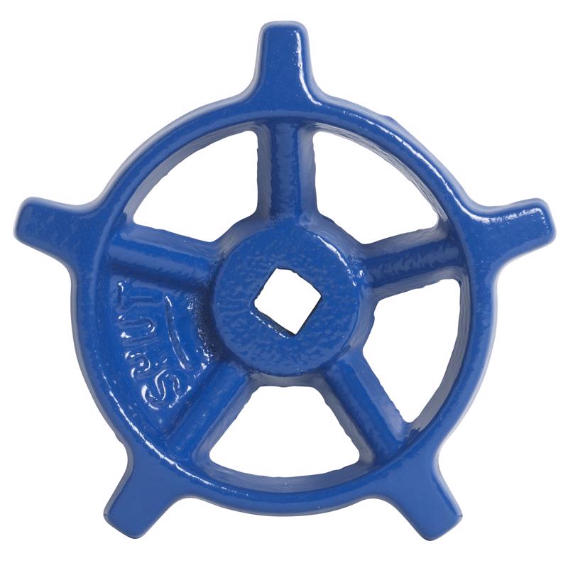 Homewerks 1 in. Steel Blue Wheel Handle 1 pc (Pack of 5)