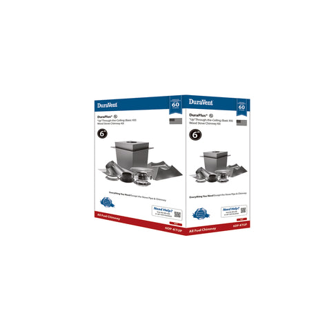 DuraVent DuraPlus 6 in. D X 17 in. L Aluminum/Galvanized Steel Vertical Installation Kit