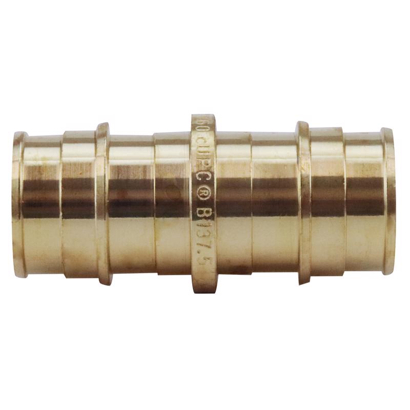 Acoplamiento recto de latón Apollo de expansión PEX de 3/4 pulg. a barbada X de 3/4 pulg.