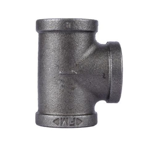 STZ Industries 1 in. FIP each X 1 in. D FIP 1 in. D FIP Black Malleable Iron Tee (Pack of 5)
