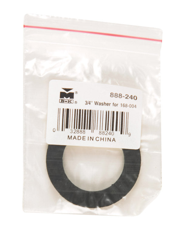 B&K 3/4 in. D Rubber Rubber Washer 5 (Pack of 5)