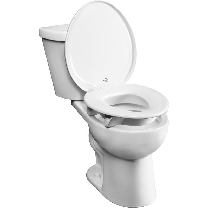 Bemis Independence Assurance Round White Plastic Toilet Seat (Pack of 2)