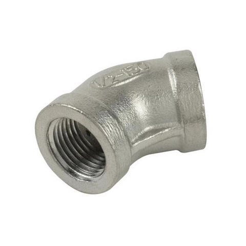 BK Products Proline 1 in. FIP in. X 1 in. D FIP Stainless Steel 45 Degree Elbow
