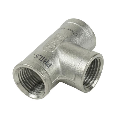 BK Products Proline 1/2 in. FIP in. X 1/2 in. D FIP 1/2 in. D FIP Stainless Steel 4 in. L Tee