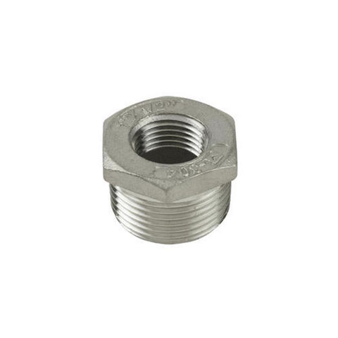 BK Products Proline 3/4 in. MIP in. X 1/4 in. D FIP Stainless Steel 4 in. L Adapter Bushing