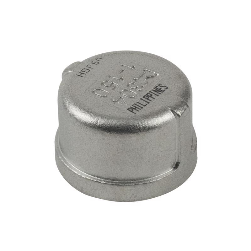BK Products Proline Tapón en L de 4 pulg. de acero inoxidable con FIP de 1/2 pulg.