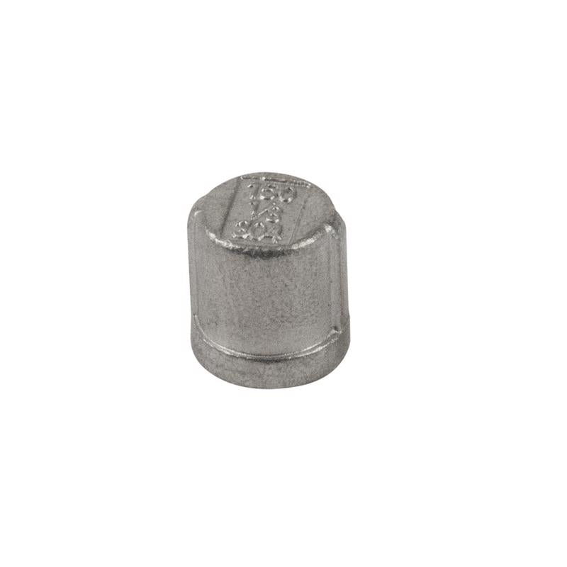 BK Products Proline Tapón en L de 4 pulg., acero inoxidable, FIP de 1 pulg., in-lb