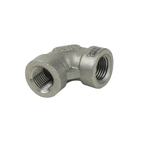 B&K Proline 3/8 in. FIP X 3/8 in. D FIP Stainless Steel 90 Degree Elbow